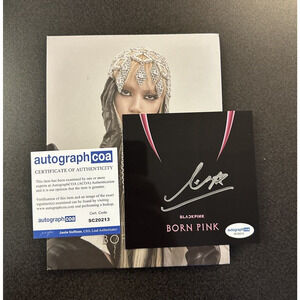 LISA Blackpink - Born Pink CD Insert Autographed COA SIGNED ACOA Cert #SC20213